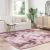 Covor Shaggy Roz praf 200x200 cm poliester GartenMobel Dekor