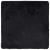 Covor Shaggy cu grădini înalte, negru, 240x240 cm, poliester GartenMobel Dekor