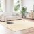 Covor Shaggy Crem 240x240 cm Poliester GartenMobel Dekor