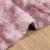 Covor Shaggy Roz praf 240x240 cm poliester GartenMobel Dekor