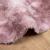 Covor Shaggy Roz praf 100x100 cm poliester GartenMobel Dekor