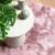 Covor Shaggy Roz praf 100x100 cm poliester GartenMobel Dekor
