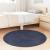 Covor shaggy cu pom înalt bleumarin 100x100 cm poliester GartenMobel Dekor