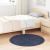 Covor shaggy cu pom înalt bleumarin 100x100 cm poliester GartenMobel Dekor