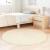 Covor shaggy crem 120x120 cm poliester GartenMobel Dekor
