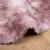 Covor Shaggy Roz praf 120x120 cm poliester GartenMobel Dekor