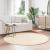 Covor Shaggy Crem 160x160 cm Poliester GartenMobel Dekor