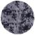 Covor shaggy cu grămadă mare gri închis 160x160 cm poliester GartenMobel Dekor