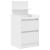 Noptiera cu 2 sertare alb 38x34x80 cm GartenMobel Dekor