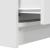 Noptiera cu 2 sertare alb 38x34x80 cm GartenMobel Dekor