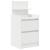 Noptiere cu 2 sertare 2 buc Alb 38x34x80 cm GartenMobel Dekor