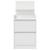 Noptiere cu 2 sertare 2 buc Alb 38x34x80 cm GartenMobel Dekor