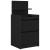 Noptiera cu 2 sertare Negru 38x34x80 cm GartenMobel Dekor