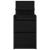 Noptiera cu 2 sertare Negru 38x34x80 cm GartenMobel Dekor
