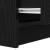 Noptiera cu 2 sertare Negru 38x34x80 cm GartenMobel Dekor