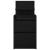 Noptiere cu 2 sertare 2 buc Negru 38x34x80 cm GartenMobel Dekor