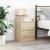 Noptiera cu 2 sertare Stejar Sonoma 38x34x80 cm GartenMobel Dekor