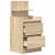 Noptiera cu 2 sertare Stejar Sonoma 38x34x80 cm GartenMobel Dekor