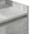 Noptiera cu 2 sertare gri beton 38x34x80 cm GartenMobel Dekor