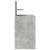 Noptiera cu 2 sertare gri beton 38x34x80 cm GartenMobel Dekor