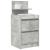 Noptiera cu 2 sertare gri beton 38x34x80 cm GartenMobel Dekor