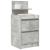 Noptiere cu 2 sertare 2 buc Beton Gri 38x34x80 cm GartenMobel Dekor