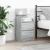 Noptiere cu 2 sertare 2 buc Gri Sonoma 38x34x80 cm GartenMobel Dekor