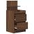 Noptiere cu 2 sertare 2 buc Stejar maro 38x34x80 cm GartenMobel Dekor