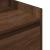 Noptiere cu 2 sertare 2 buc Stejar maro 38x34x80 cm GartenMobel Dekor