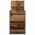 Noptiera cu 2 sertare din lemn vechi 38x34x80 cm GartenMobel Dekor