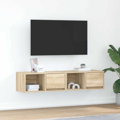 Dulapuri TV 2 buc Stejar Sonoma 60x31x25,5 cm Lemn prelucrat GartenMobel Dekor