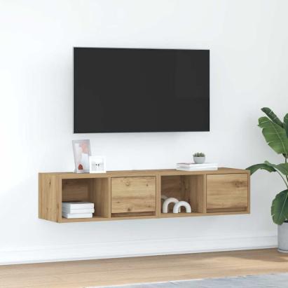 Dulapuri TV 2 buc Stejar Artisan 60x31x25,5 cm Lemn prelucrat GartenMobel Dekor