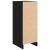 Dulap Pantofi Stejar Negru 29,5x34x76 cm Lemn prelucrat GartenMobel Dekor
