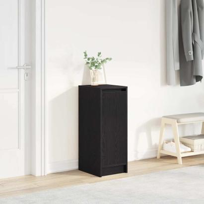 Dulap Pantofi Stejar Negru 29,5x34x76 cm Lemn prelucrat GartenMobel Dekor