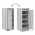 Dulap de pantofi gri Sonoma 29,5x34x76 cm lemn prelucrat GartenMobel Dekor