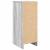Dulap de pantofi gri Sonoma 29,5x34x76 cm lemn prelucrat GartenMobel Dekor