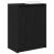Dulap Pantofi Stejar Negru 57x34x76 cm Lemn prelucrat GartenMobel Dekor