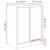 Dulap Pantofi Stejar Afumat 57x34x76 cm Lemn prelucrat GartenMobel Dekor