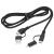 CABLU USB A/C - USB C/LIGHTNING (2+2) 1M EuroGoods Quality