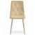Set 4 scaune bucatarie/living, Artool, Libra, catifea, metal, bej, 45x54x86.5 cm GartenVIP DiyLine