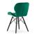 Set 4 scaune stil scandinav, Artool, Lago Velvet, catifea, lemn, verde si negru, 47x36x73.5 cm GartenVIP DiyLine