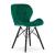 Set 4 scaune stil scandinav, Artool, Lago Velvet, catifea, lemn, verde si negru, 47x36x73.5 cm GartenVIP DiyLine