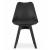 Set 4 scaune bucatarie/living, Artool, Mark, PP, lemn, negru, picioare negre, 49x55.5x82.5 cm GartenVIP DiyLine