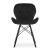 Set 4 scaune stil scandinav, Artool, Lago Velvet, catifea, lemn, negru, picioare negre 47x36x73.5 cm GartenVIP DiyLine