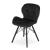 Set 4 scaune stil scandinav, Artool, Lago Velvet, catifea, lemn, negru, picioare negre 47x36x73.5 cm GartenVIP DiyLine