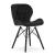 Set 4 scaune stil scandinav, Artool, Lago Velvet, catifea, lemn, negru, picioare negre 47x36x73.5 cm GartenVIP DiyLine