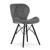 Set 4 scaune stil scandinav, Artool, Lago Velvet, catifea, lemn, gri si negru, 47x36x73.5 cm GartenVIP DiyLine
