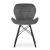 Set 4 scaune stil scandinav, Artool, Lago Velvet, catifea, lemn, gri si negru, 47x36x73.5 cm GartenVIP DiyLine