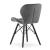 Set 4 scaune stil scandinav, Artool, Lago Velvet, catifea, lemn, gri si negru, 47x36x73.5 cm GartenVIP DiyLine