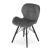 Set 4 scaune stil scandinav, Artool, Lago Velvet, catifea, lemn, gri si negru, 47x36x73.5 cm GartenVIP DiyLine